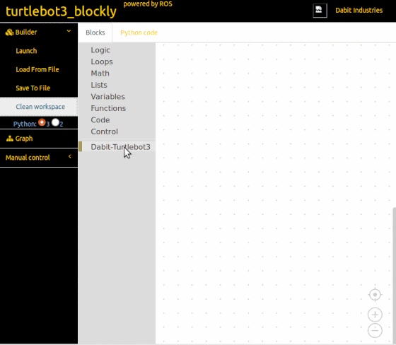 turtlebot3 with blockly
